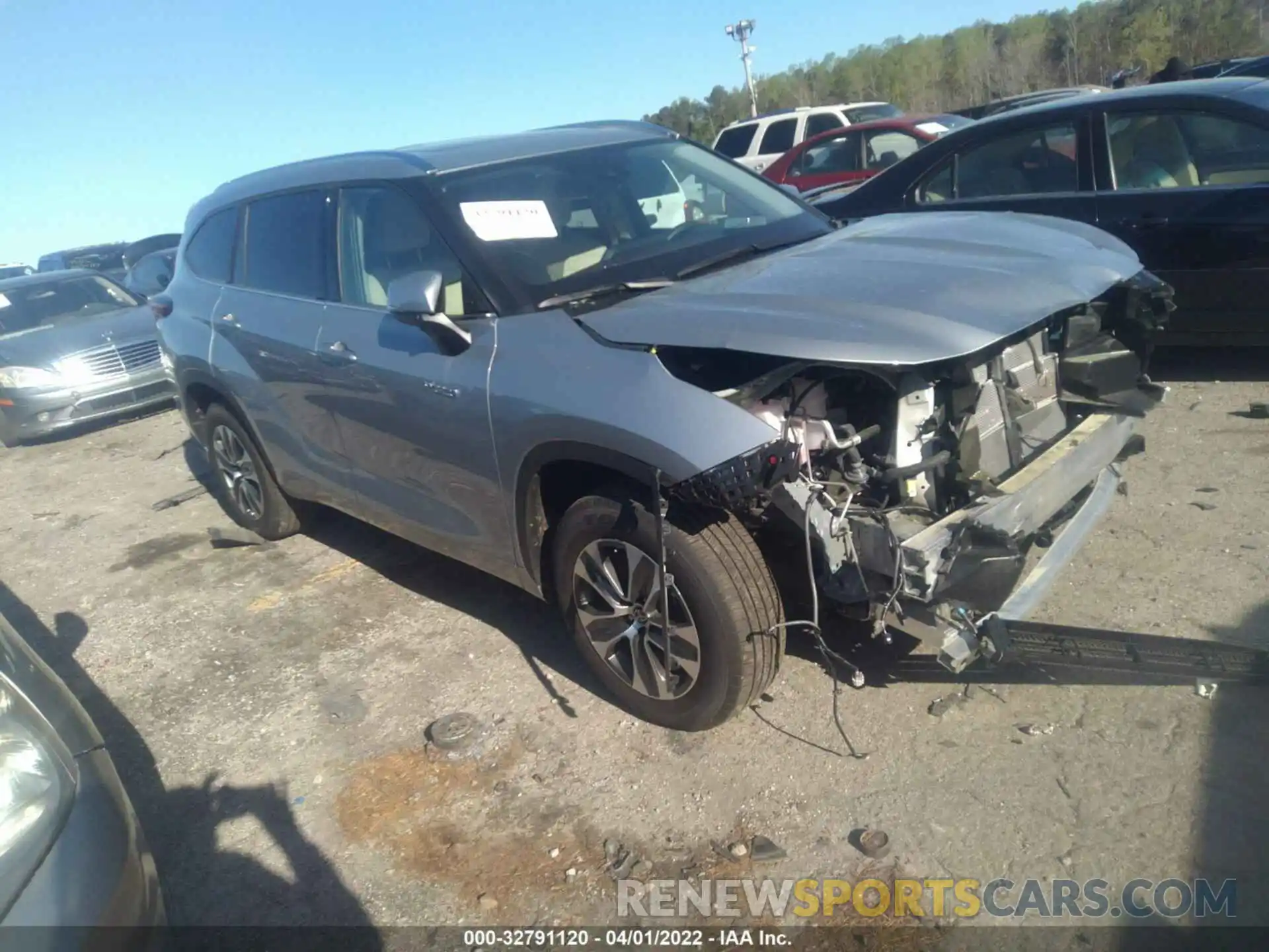 1 Photograph of a damaged car 5TDGARAH4MS509192 TOYOTA HIGHLANDER 2021