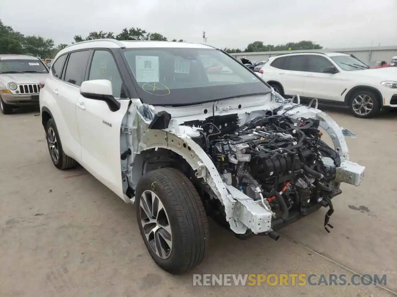 1 Photograph of a damaged car 5TDGARAH6MS507329 TOYOTA HIGHLANDER 2021