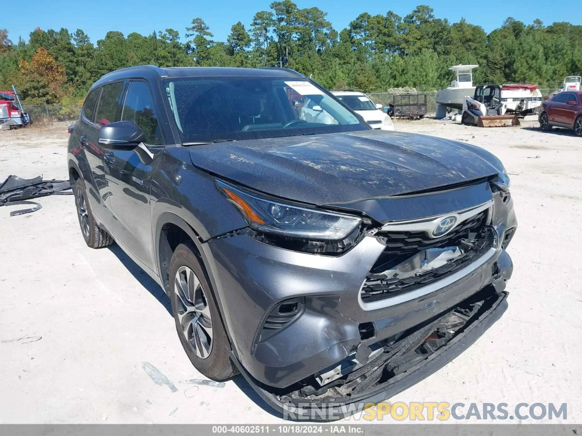 1 Photograph of a damaged car 5TDGARAHXMS503476 TOYOTA HIGHLANDER 2021