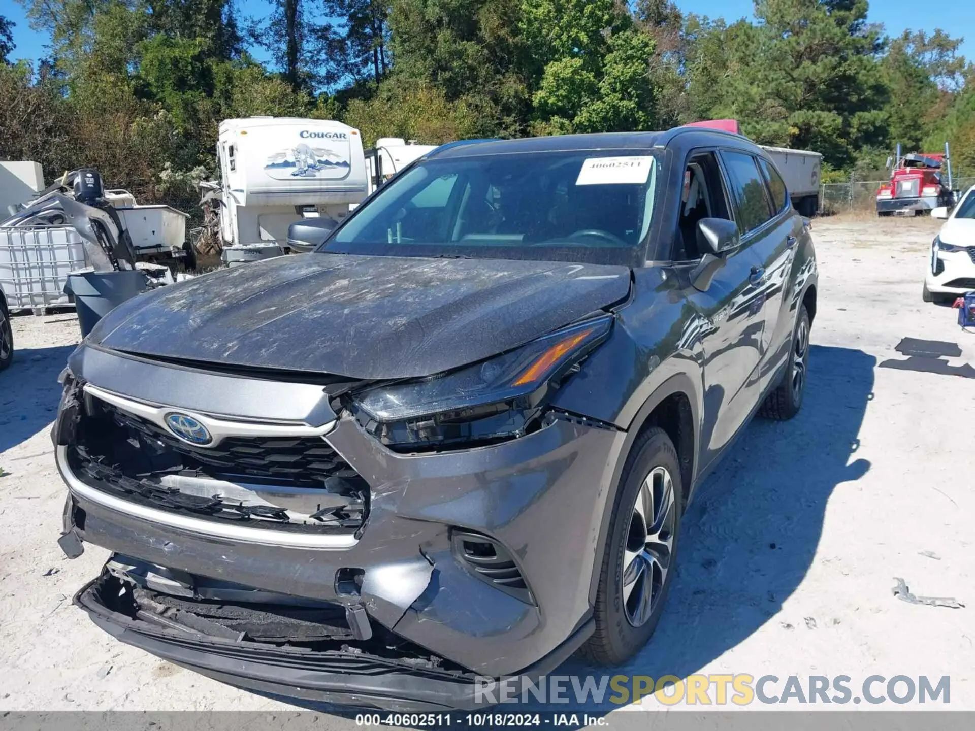 2 Photograph of a damaged car 5TDGARAHXMS503476 TOYOTA HIGHLANDER 2021