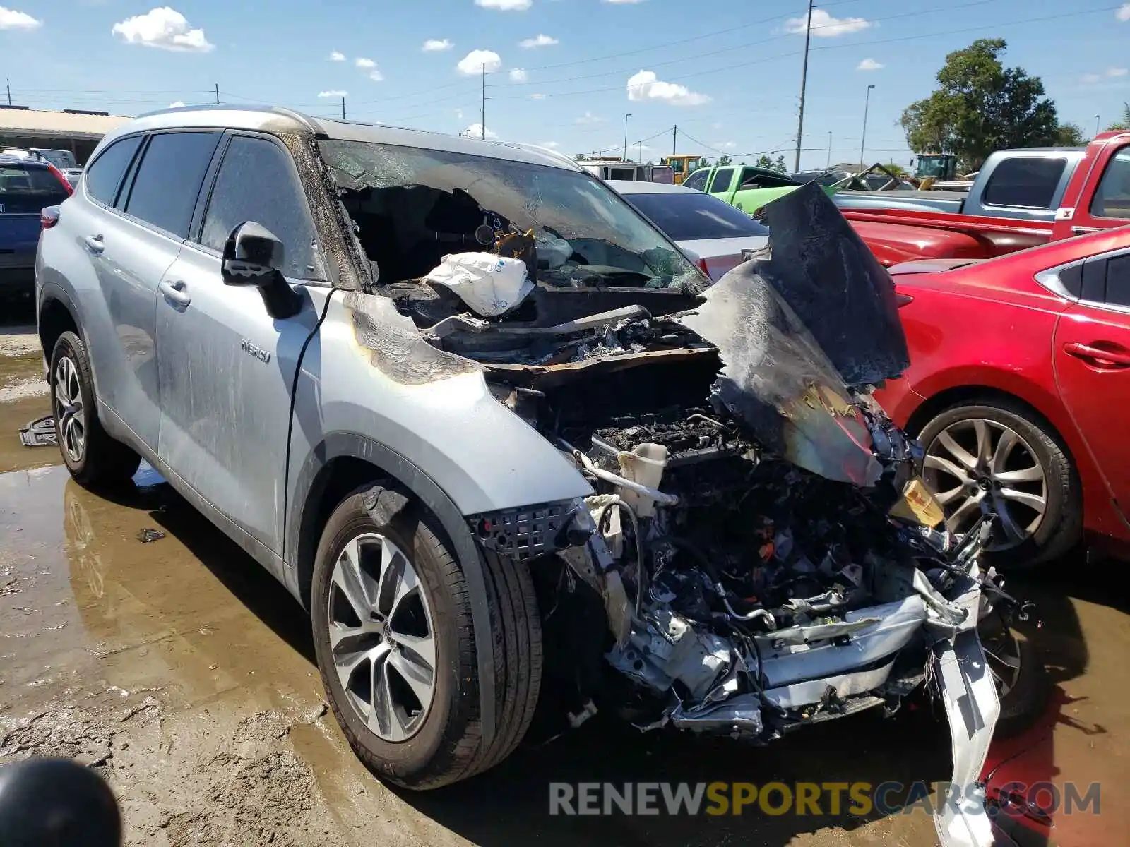 1 Photograph of a damaged car 5TDGARAHXMS506491 TOYOTA HIGHLANDER 2021