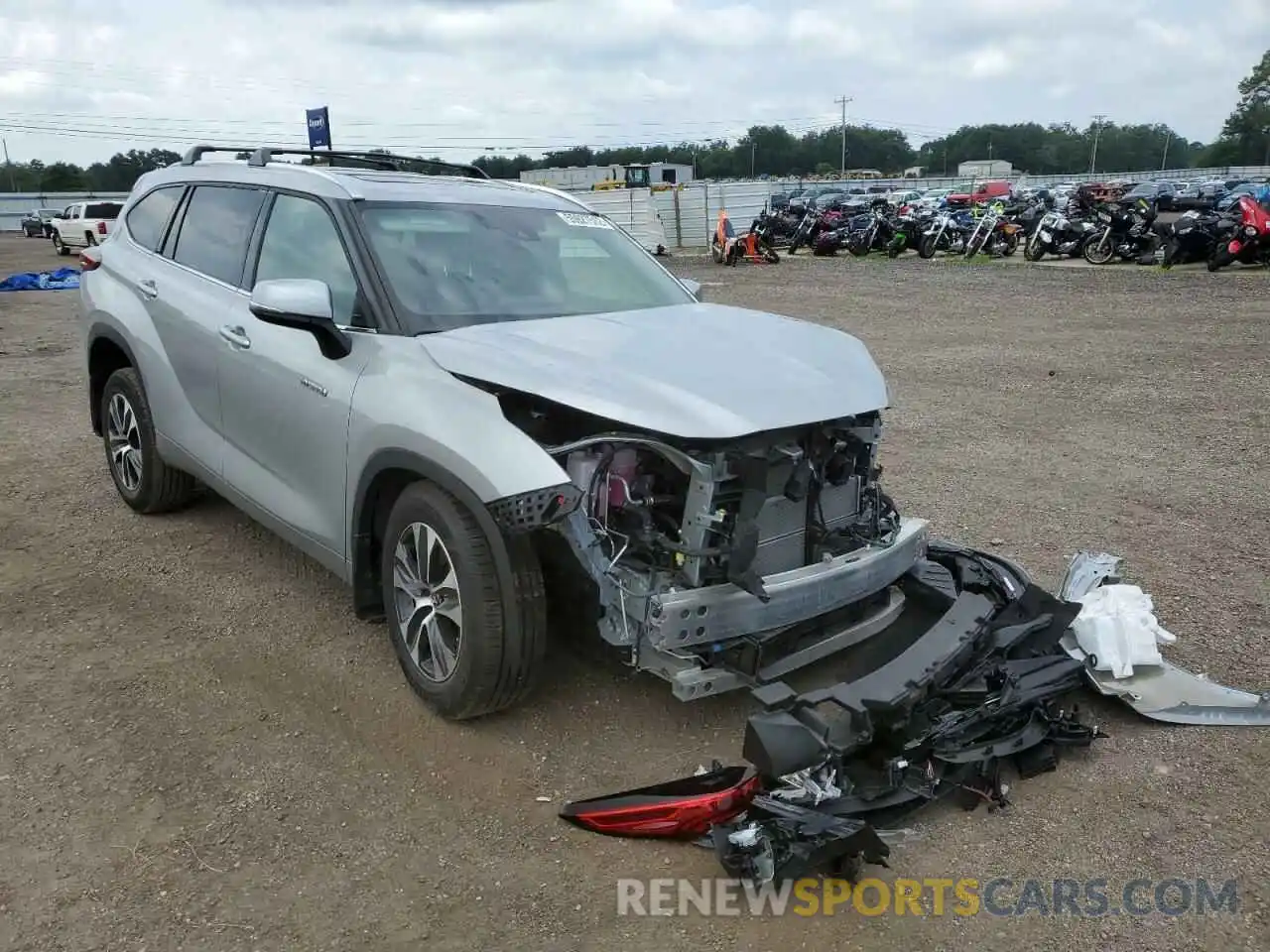 1 Photograph of a damaged car 5TDGARAHXMS509309 TOYOTA HIGHLANDER 2021