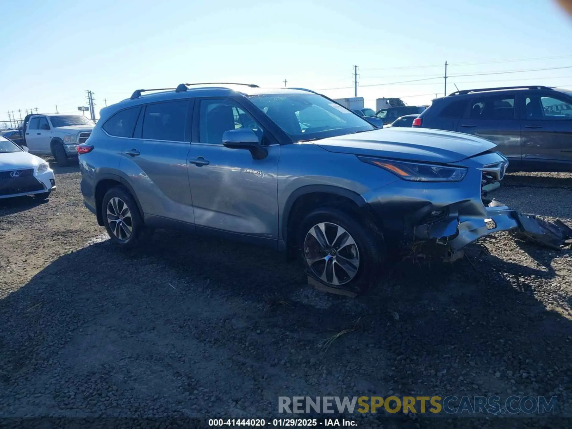 1 Photograph of a damaged car 5TDGBRCH0MS065111 TOYOTA HIGHLANDER 2021
