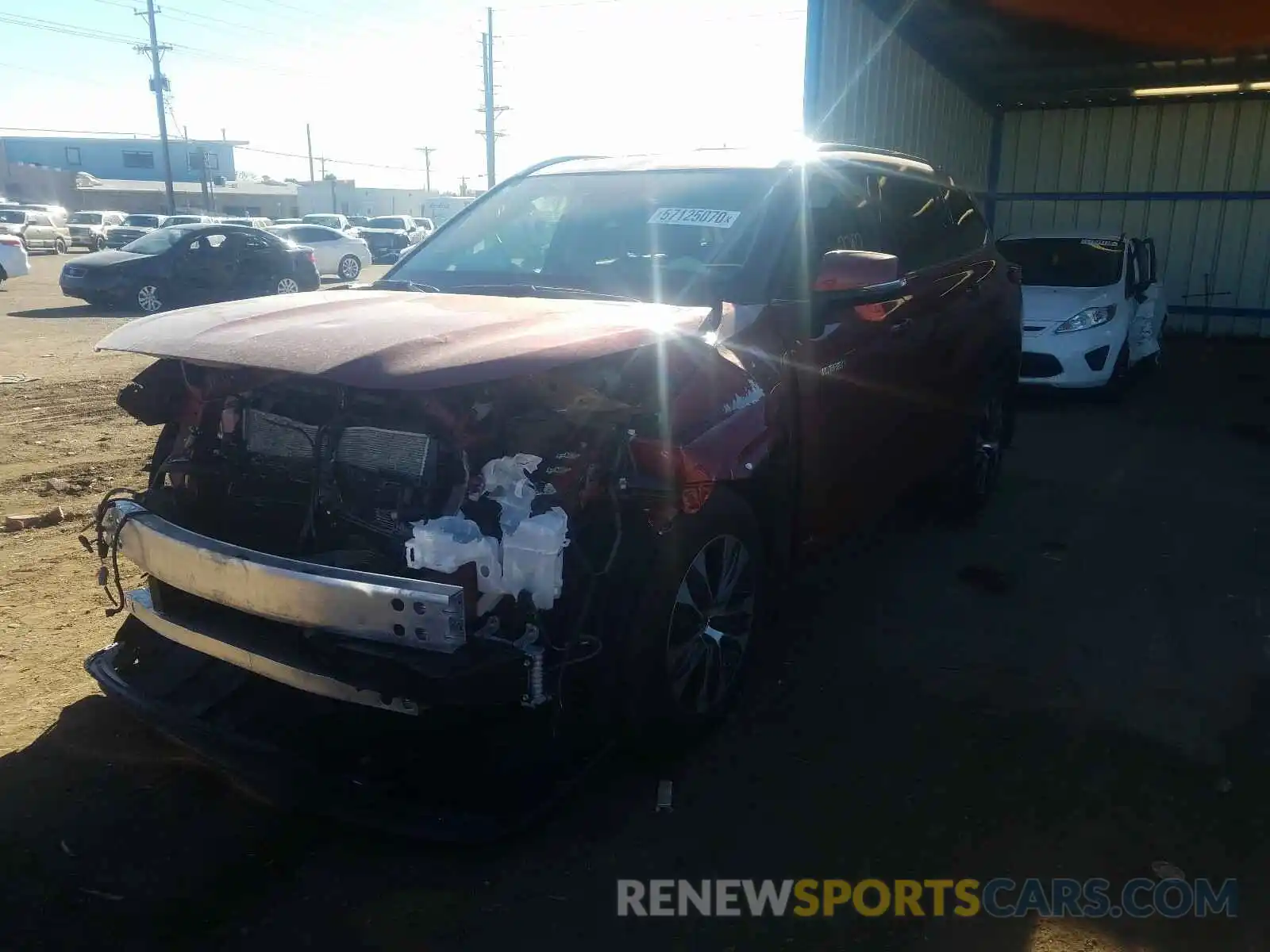 2 Photograph of a damaged car 5TDGBRCH0MS515534 TOYOTA HIGHLANDER 2021