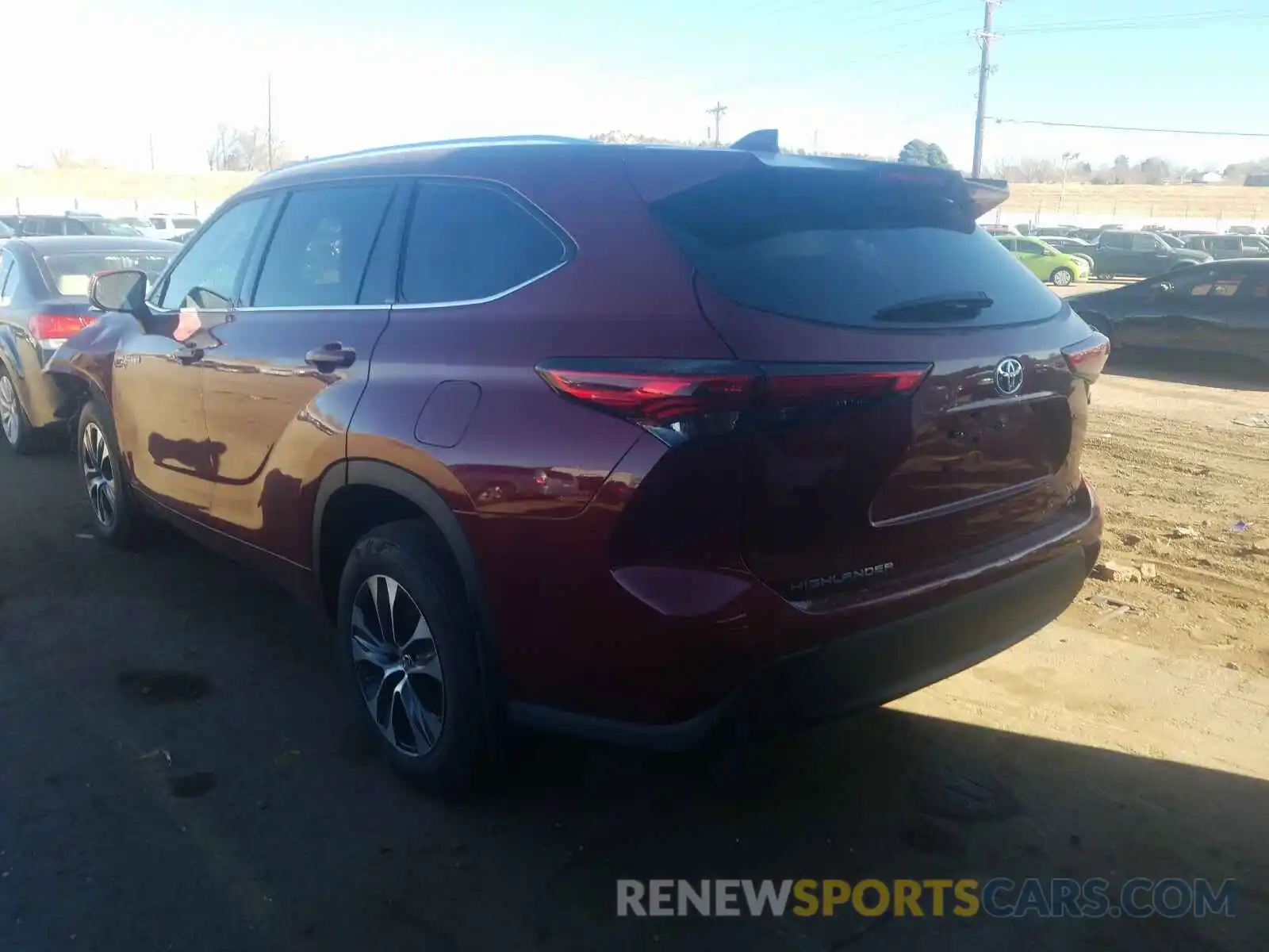 3 Photograph of a damaged car 5TDGBRCH0MS515534 TOYOTA HIGHLANDER 2021