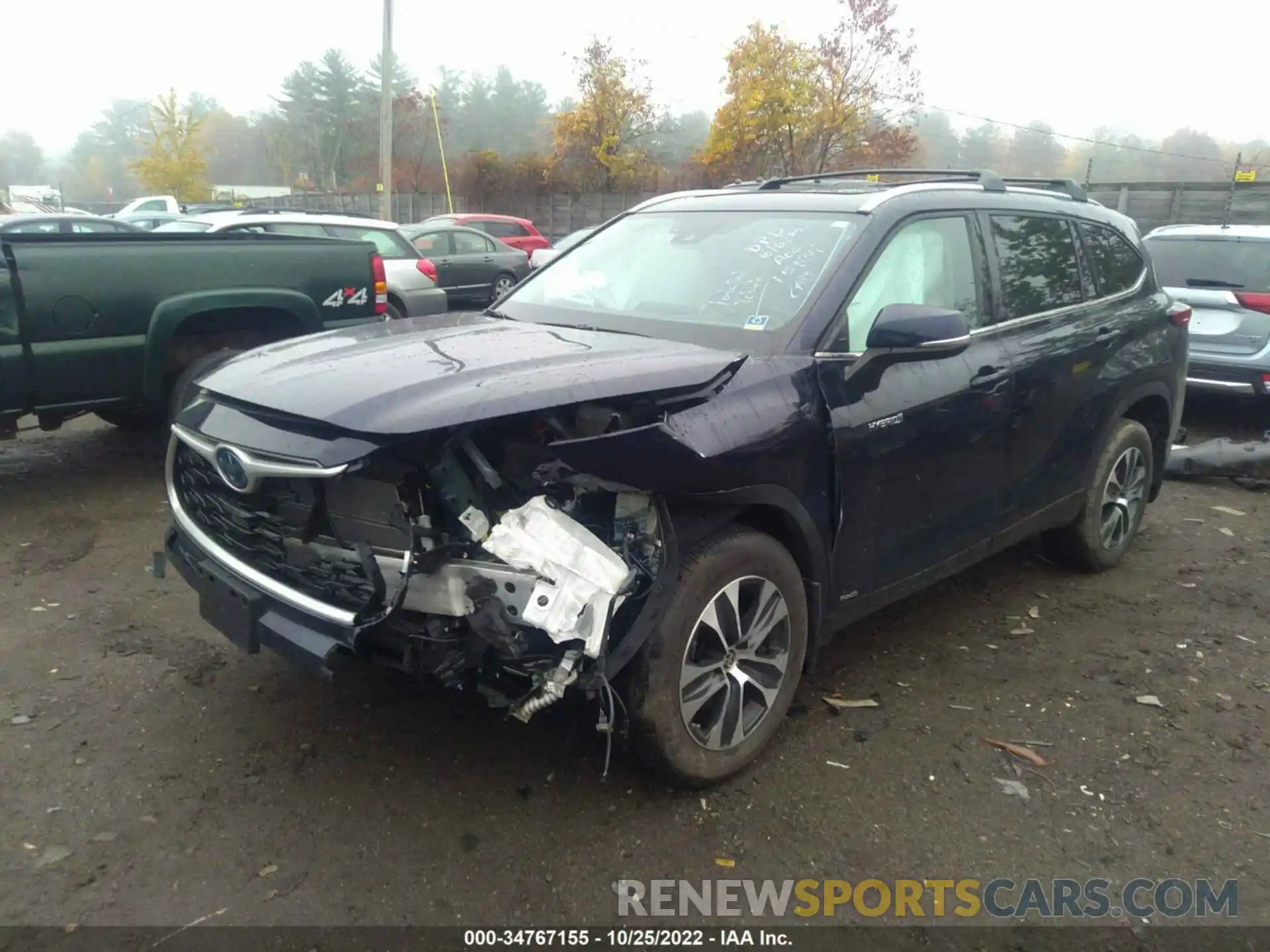 2 Photograph of a damaged car 5TDGBRCH2MS045622 TOYOTA HIGHLANDER 2021