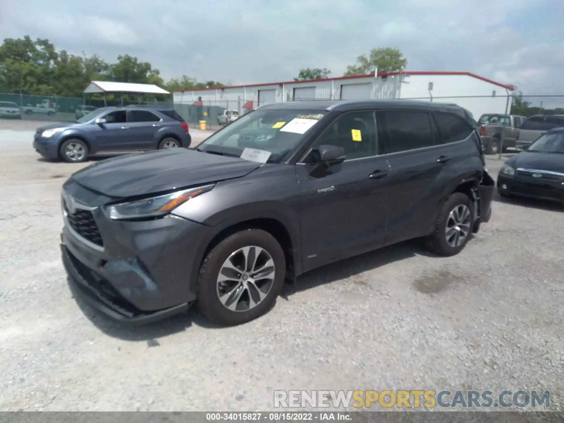 2 Photograph of a damaged car 5TDGBRCH2MS523425 TOYOTA HIGHLANDER 2021