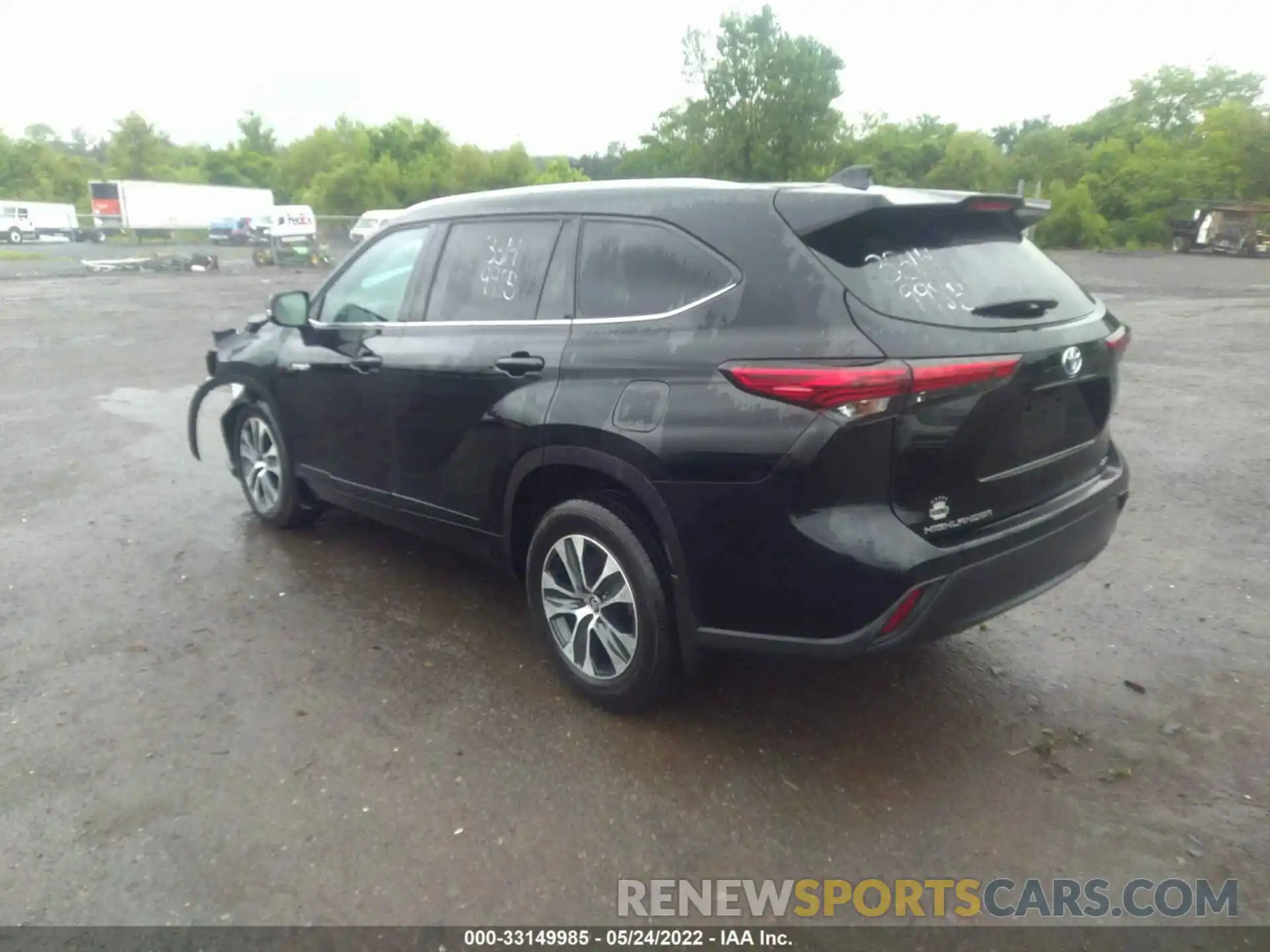 3 Photograph of a damaged car 5TDGBRCH3MS038100 TOYOTA HIGHLANDER 2021