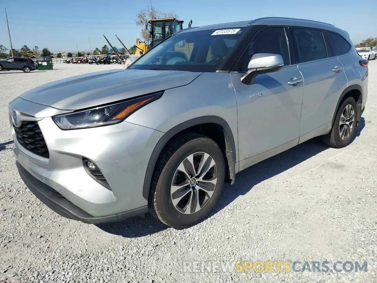 1 Photograph of a damaged car 5TDGBRCH3MS067015 TOYOTA HIGHLANDER 2021