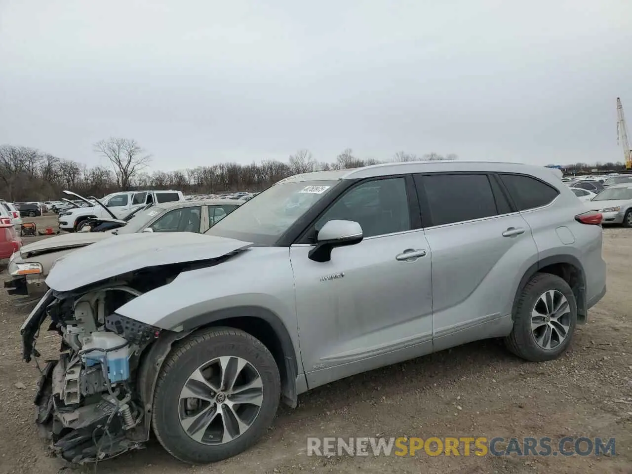 1 Photograph of a damaged car 5TDGBRCH4MS515617 TOYOTA HIGHLANDER 2021