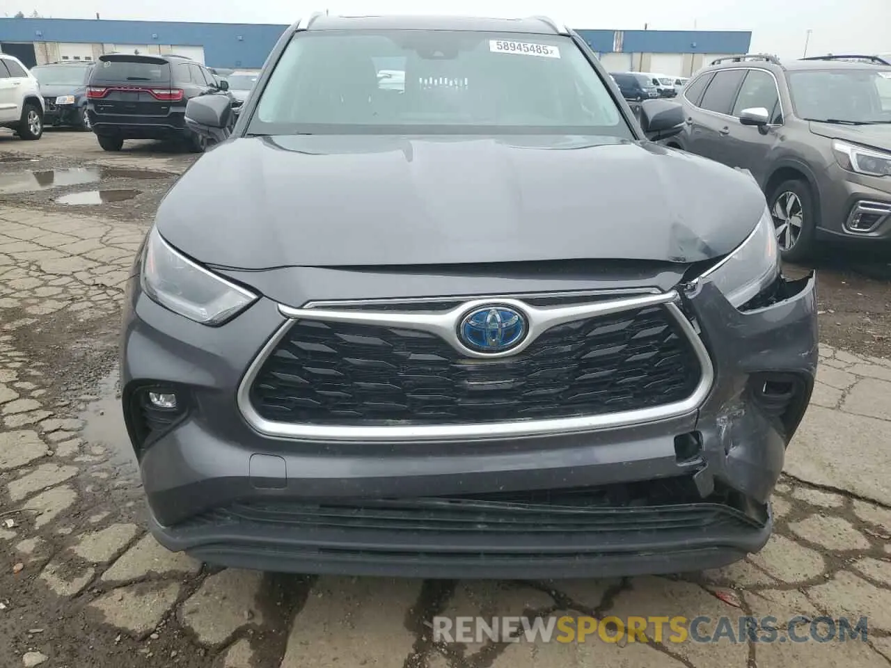 5 Photograph of a damaged car 5TDGBRCH5MS537433 TOYOTA HIGHLANDER 2021