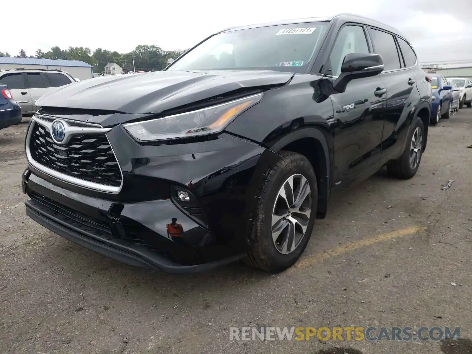 2 Photograph of a damaged car 5TDGBRCH7MS516907 TOYOTA HIGHLANDER 2021