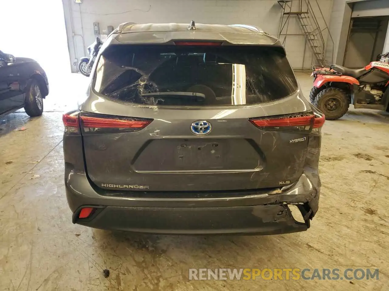 6 Photograph of a damaged car 5TDGBRCH7MS533030 TOYOTA HIGHLANDER 2021