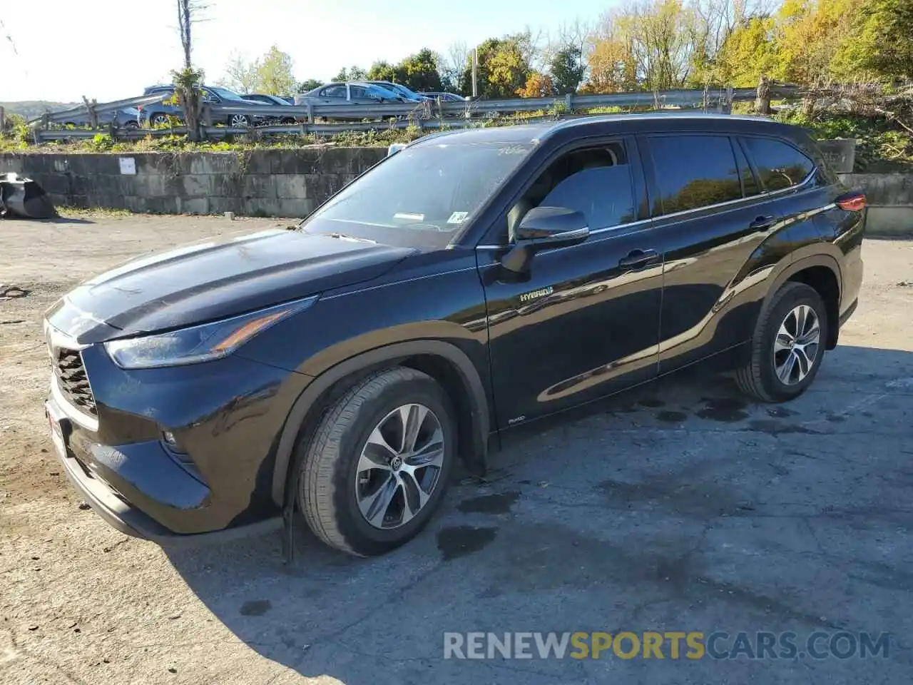 1 Photograph of a damaged car 5TDGBRCH8MS531173 TOYOTA HIGHLANDER 2021