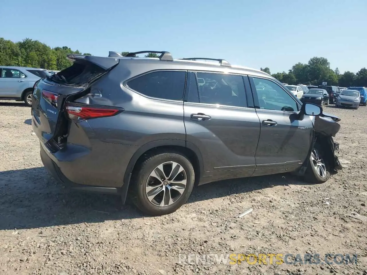 3 Photograph of a damaged car 5TDGBRCH8MS536941 TOYOTA HIGHLANDER 2021