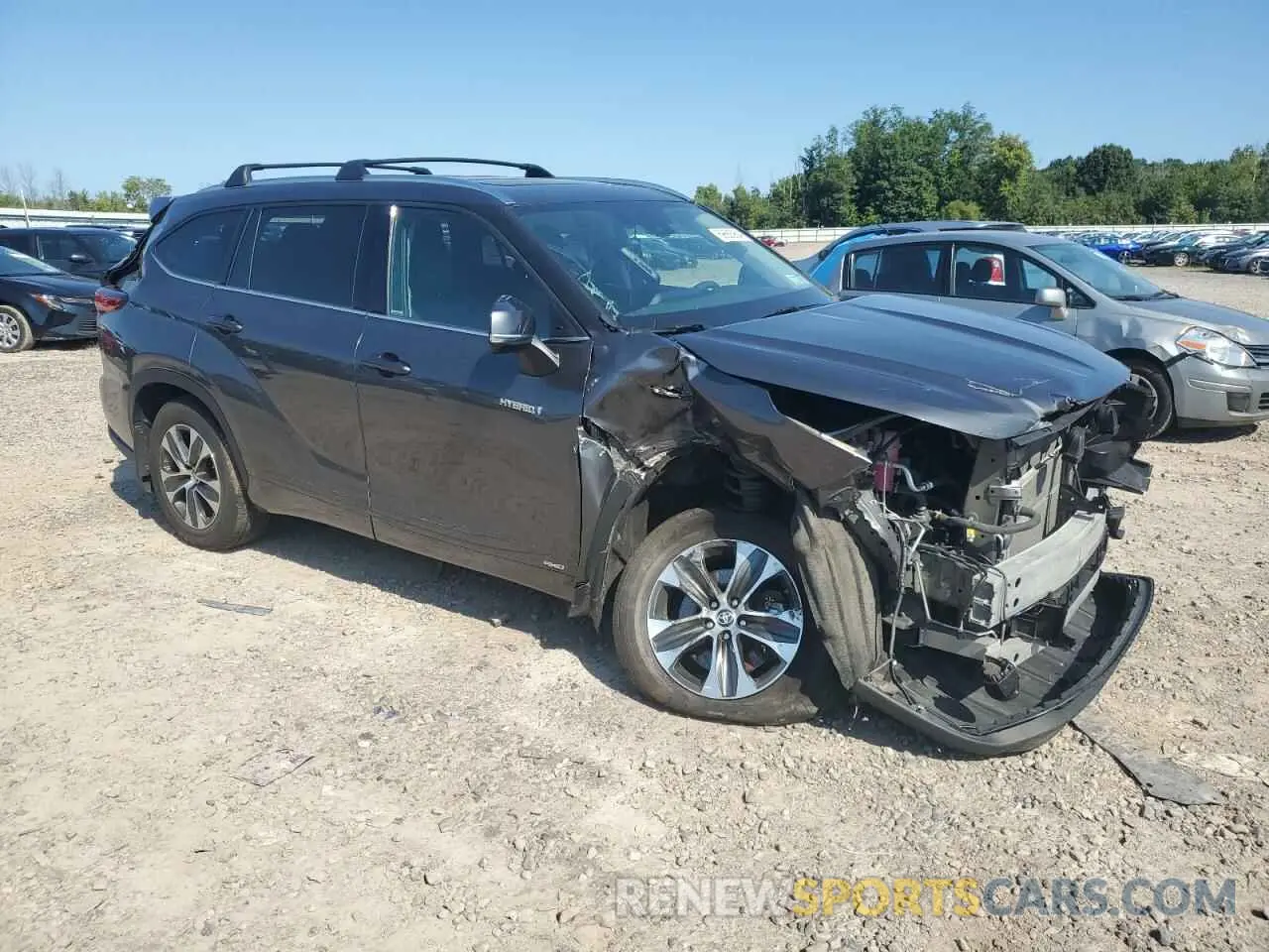 4 Photograph of a damaged car 5TDGBRCH8MS536941 TOYOTA HIGHLANDER 2021