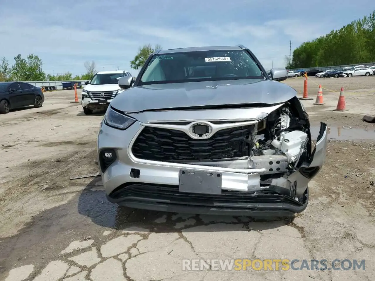 5 Photograph of a damaged car 5TDGBRCH9MS023133 TOYOTA HIGHLANDER 2021