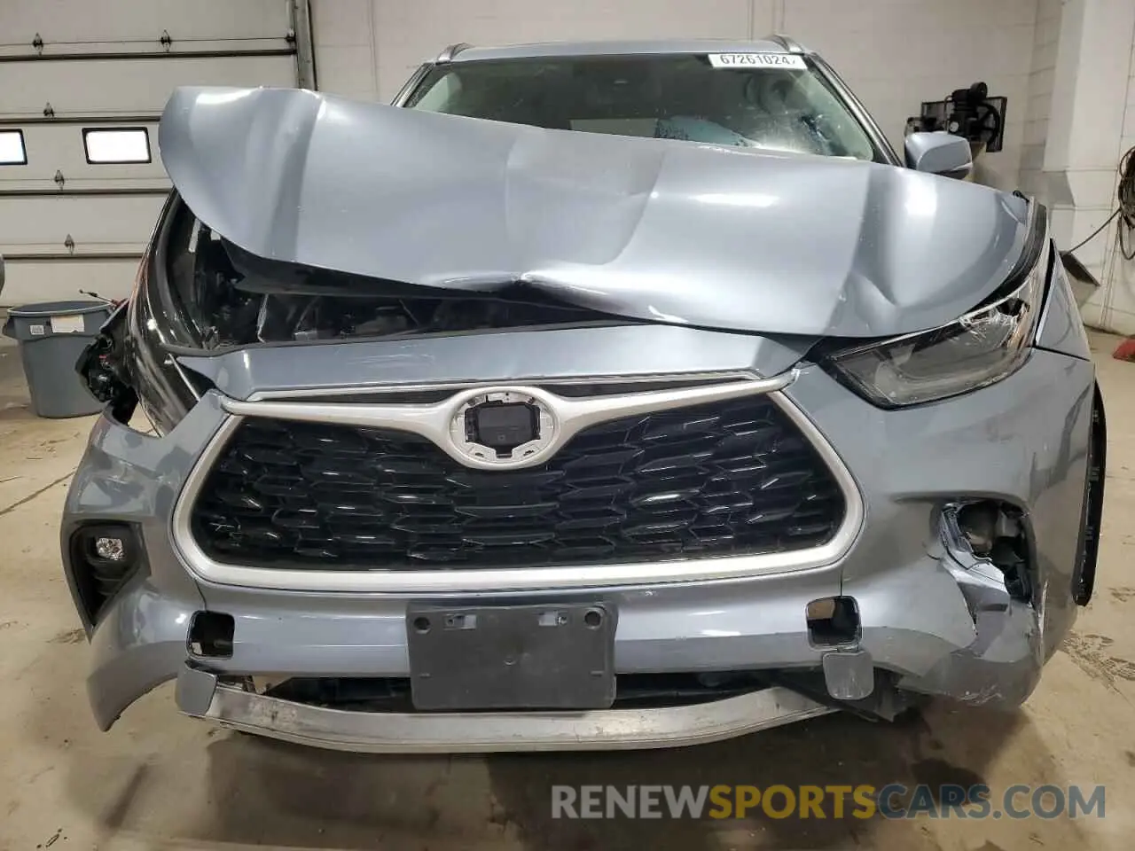 5 Photograph of a damaged car 5TDGBRCH9MS024427 TOYOTA HIGHLANDER 2021