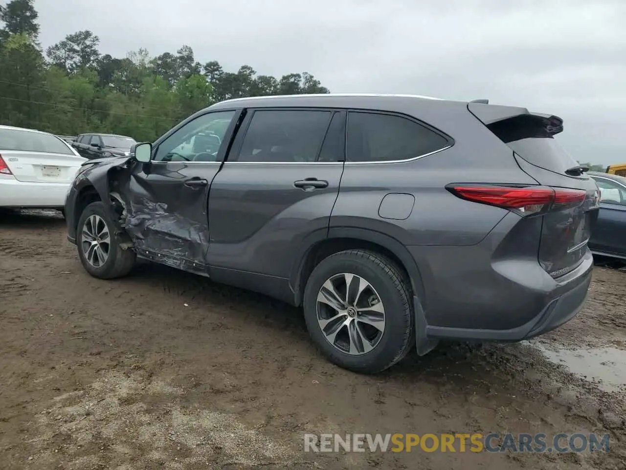 2 Photograph of a damaged car 5TDGZRAH1MS064872 TOYOTA HIGHLANDER 2021