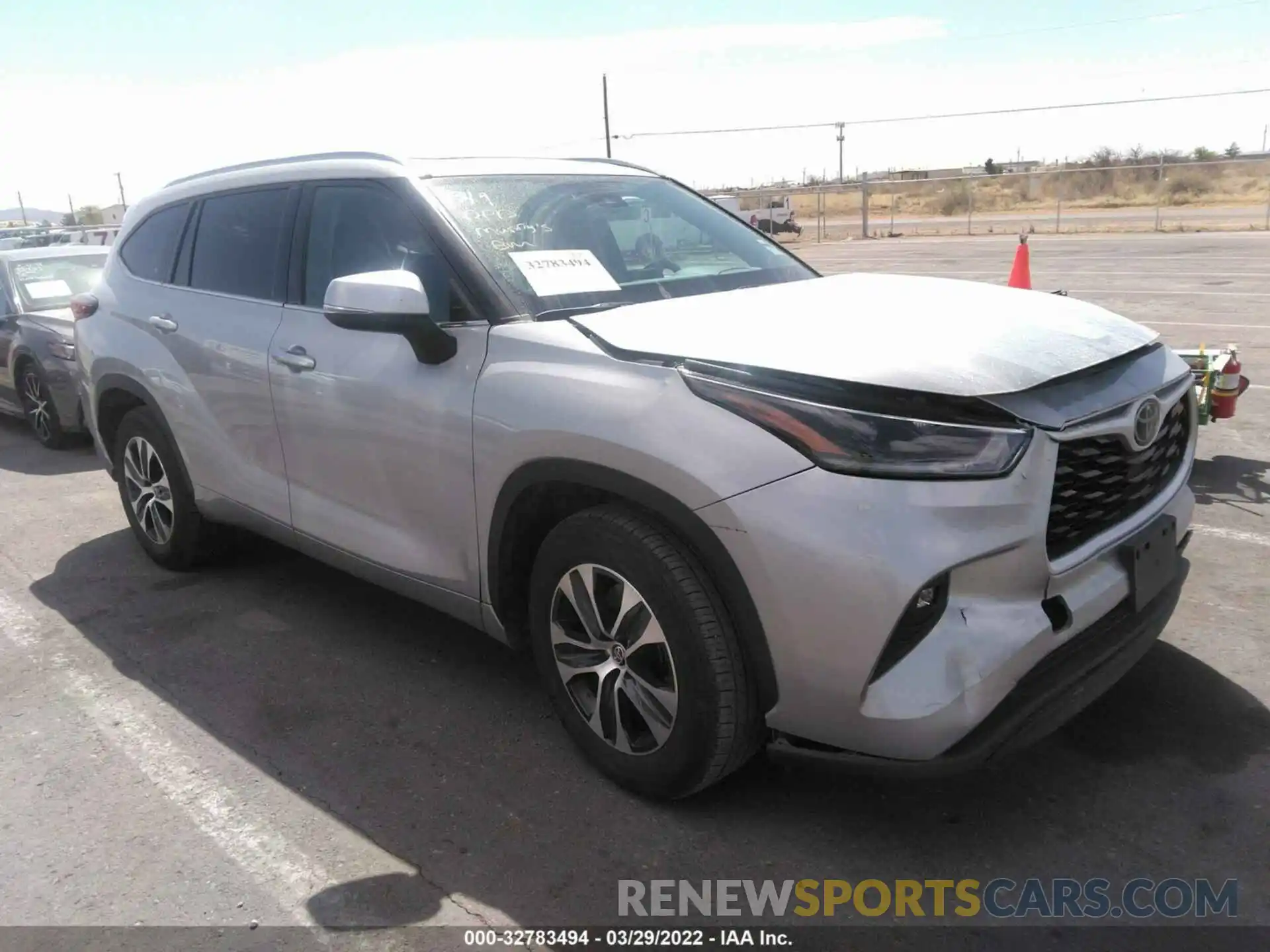 1 Photograph of a damaged car 5TDGZRAH1MS065052 TOYOTA HIGHLANDER 2021