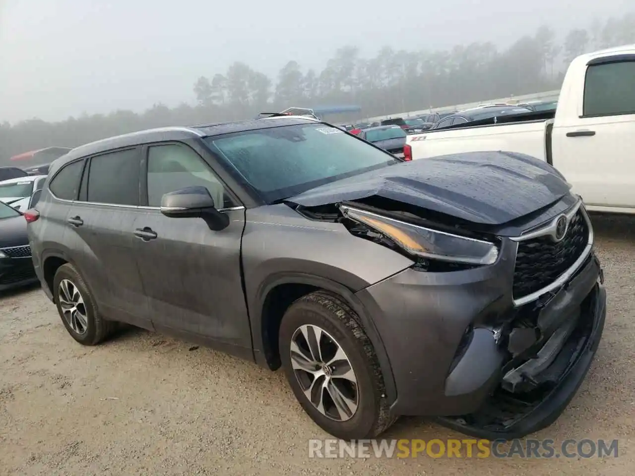 1 Photograph of a damaged car 5TDGZRAH2MS038300 TOYOTA HIGHLANDER 2021