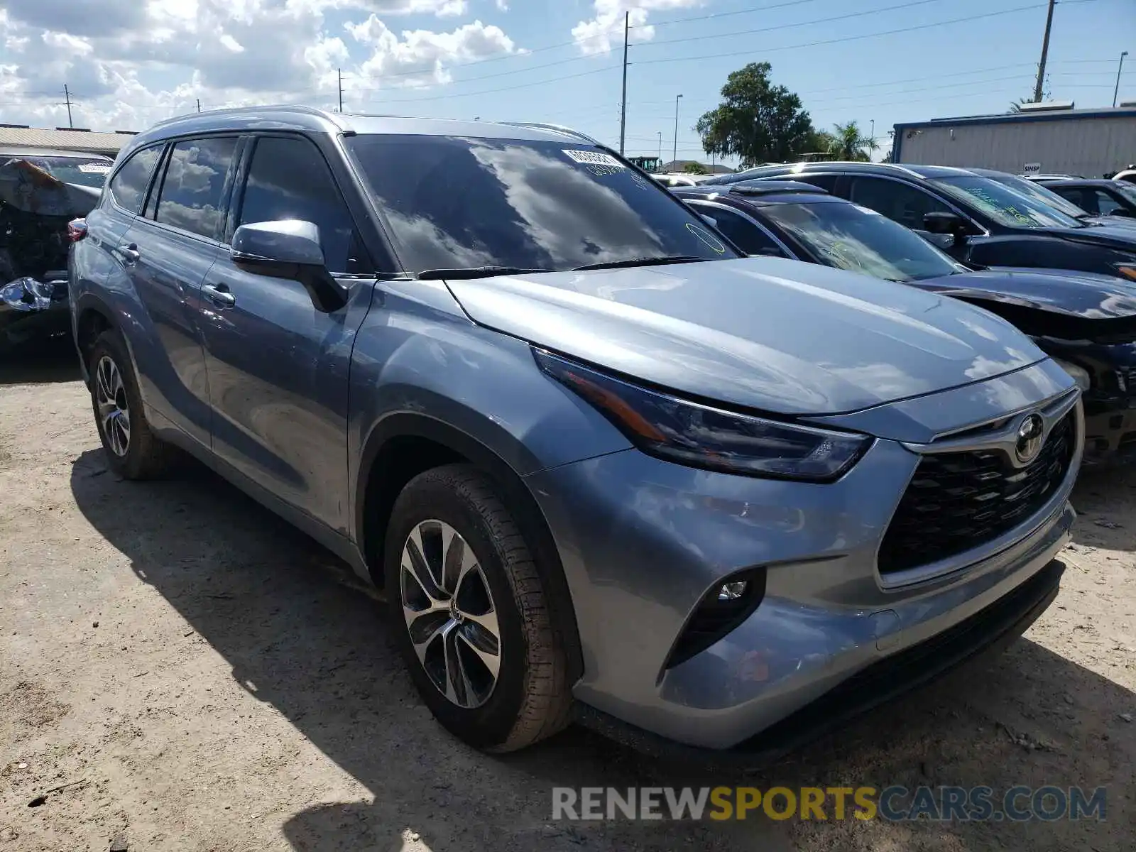 1 Photograph of a damaged car 5TDGZRAH2MS050625 TOYOTA HIGHLANDER 2021