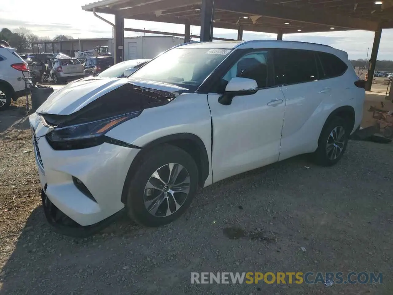 1 Photograph of a damaged car 5TDGZRAH2MS065366 TOYOTA HIGHLANDER 2021