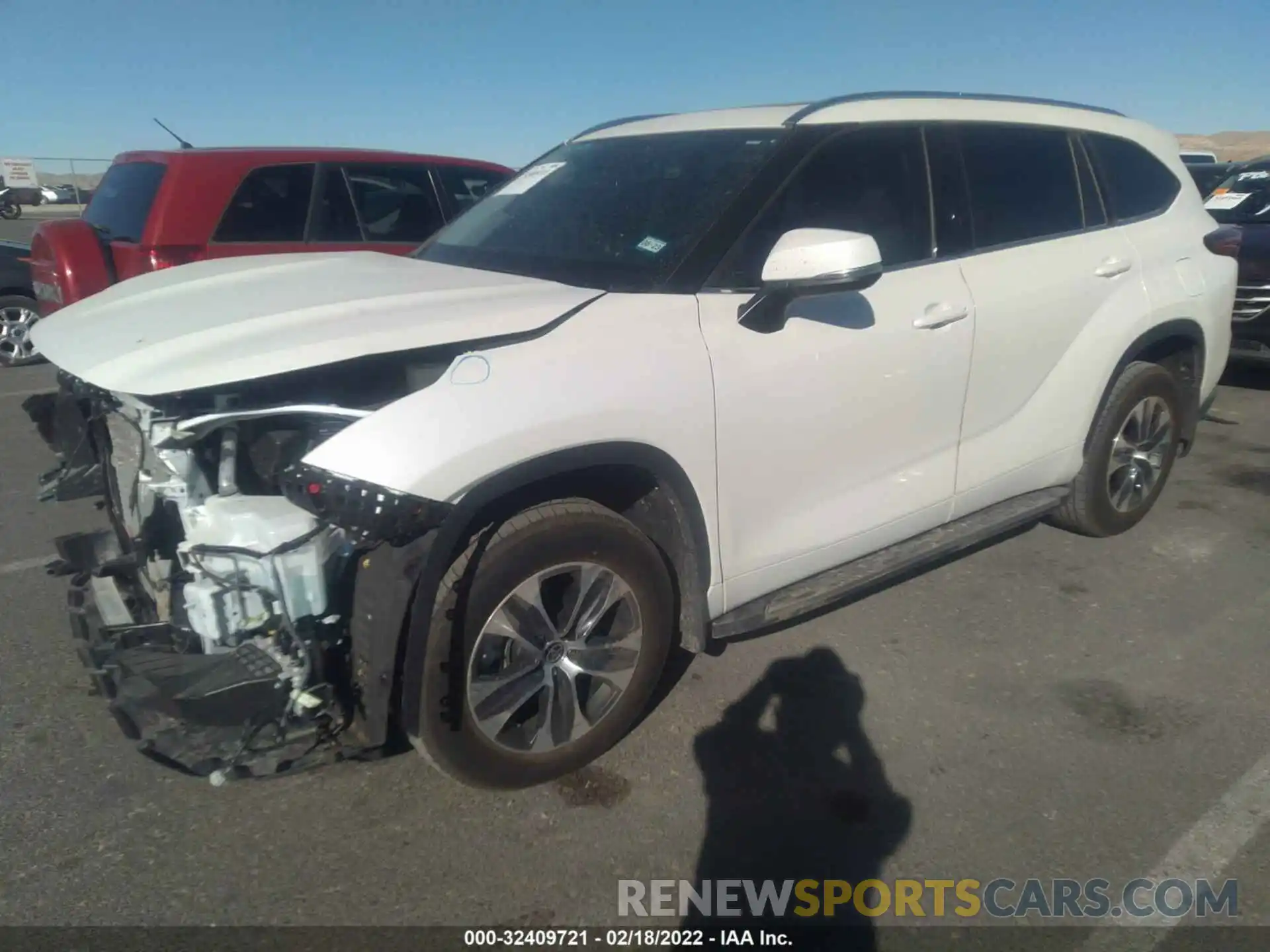 2 Photograph of a damaged car 5TDGZRAH2MS071152 TOYOTA HIGHLANDER 2021