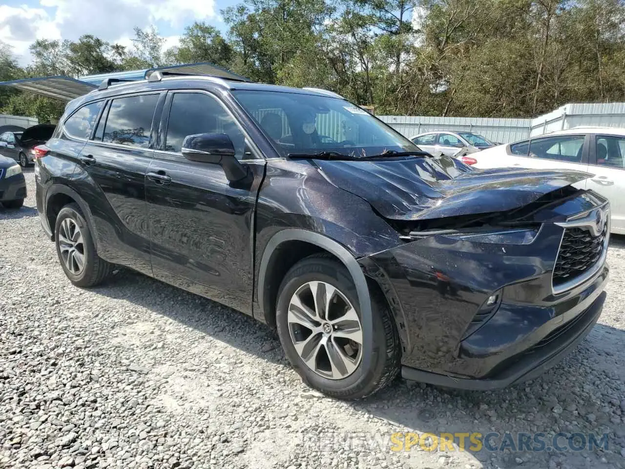 4 Photograph of a damaged car 5TDGZRAH3MS055011 TOYOTA HIGHLANDER 2021