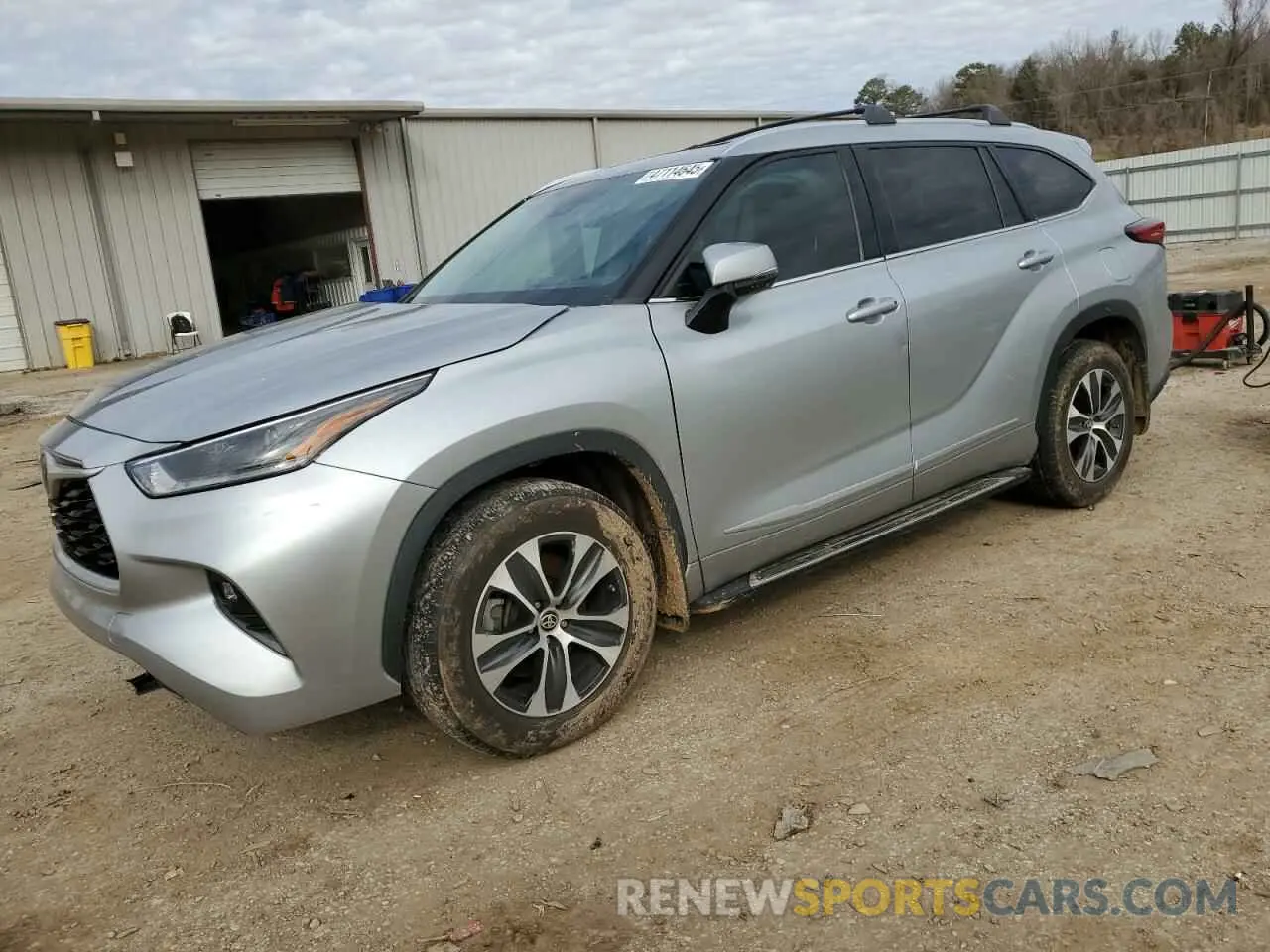 1 Photograph of a damaged car 5TDGZRAH4MS035253 TOYOTA HIGHLANDER 2021