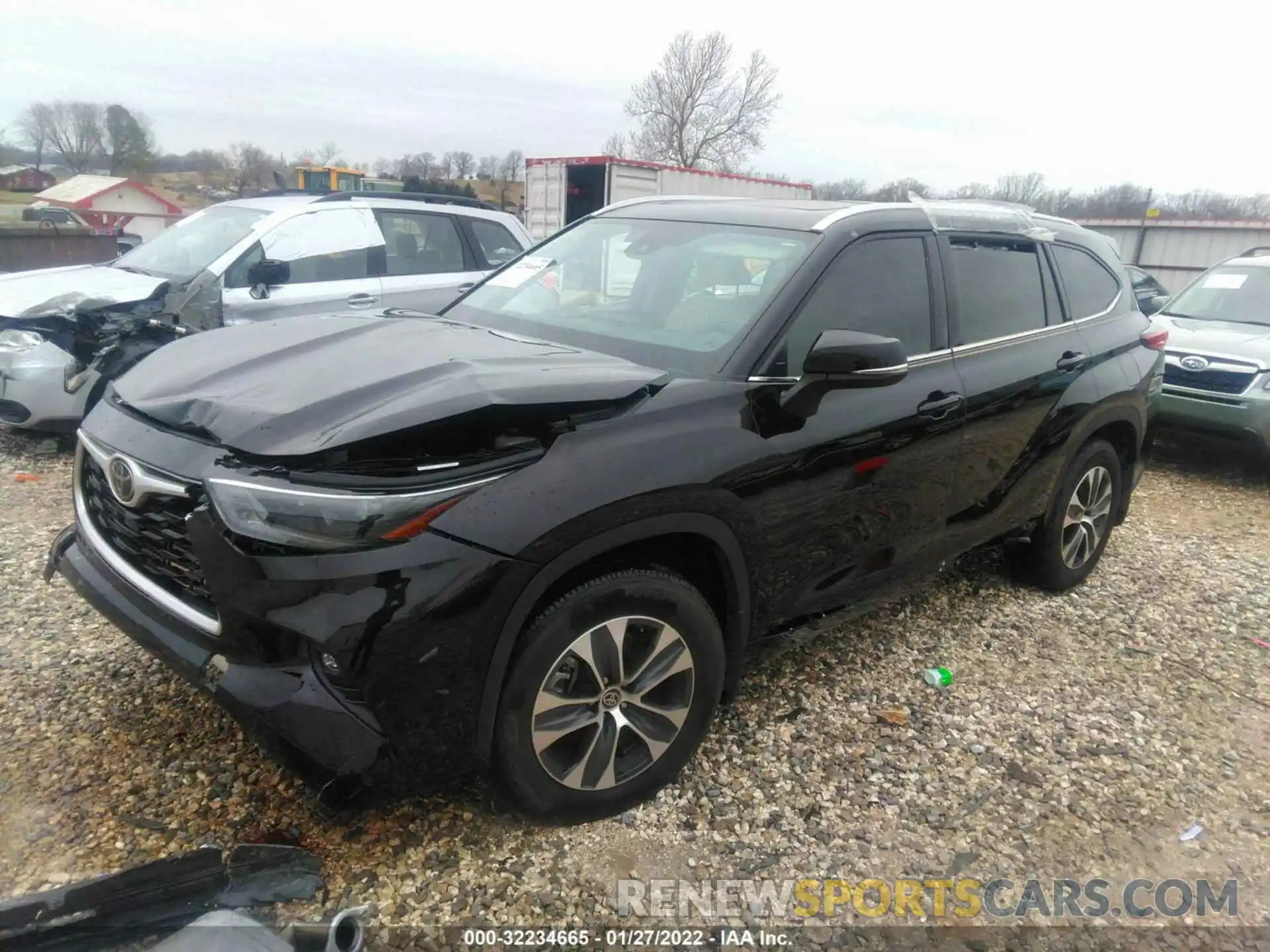 2 Photograph of a damaged car 5TDGZRAH4MS041649 TOYOTA HIGHLANDER 2021