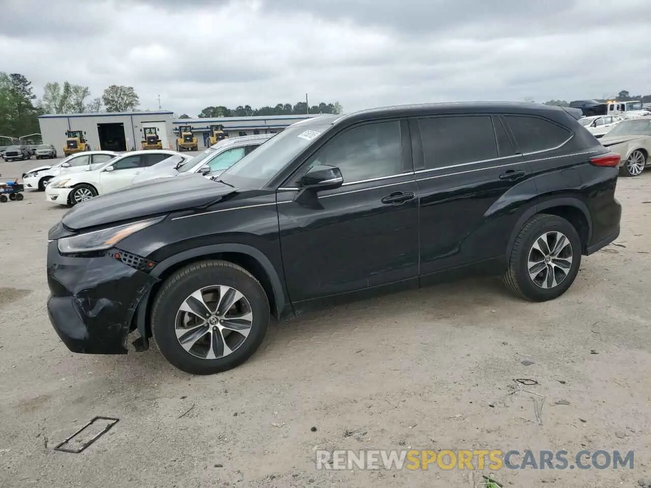 1 Photograph of a damaged car 5TDGZRAH5MS060372 TOYOTA HIGHLANDER 2021