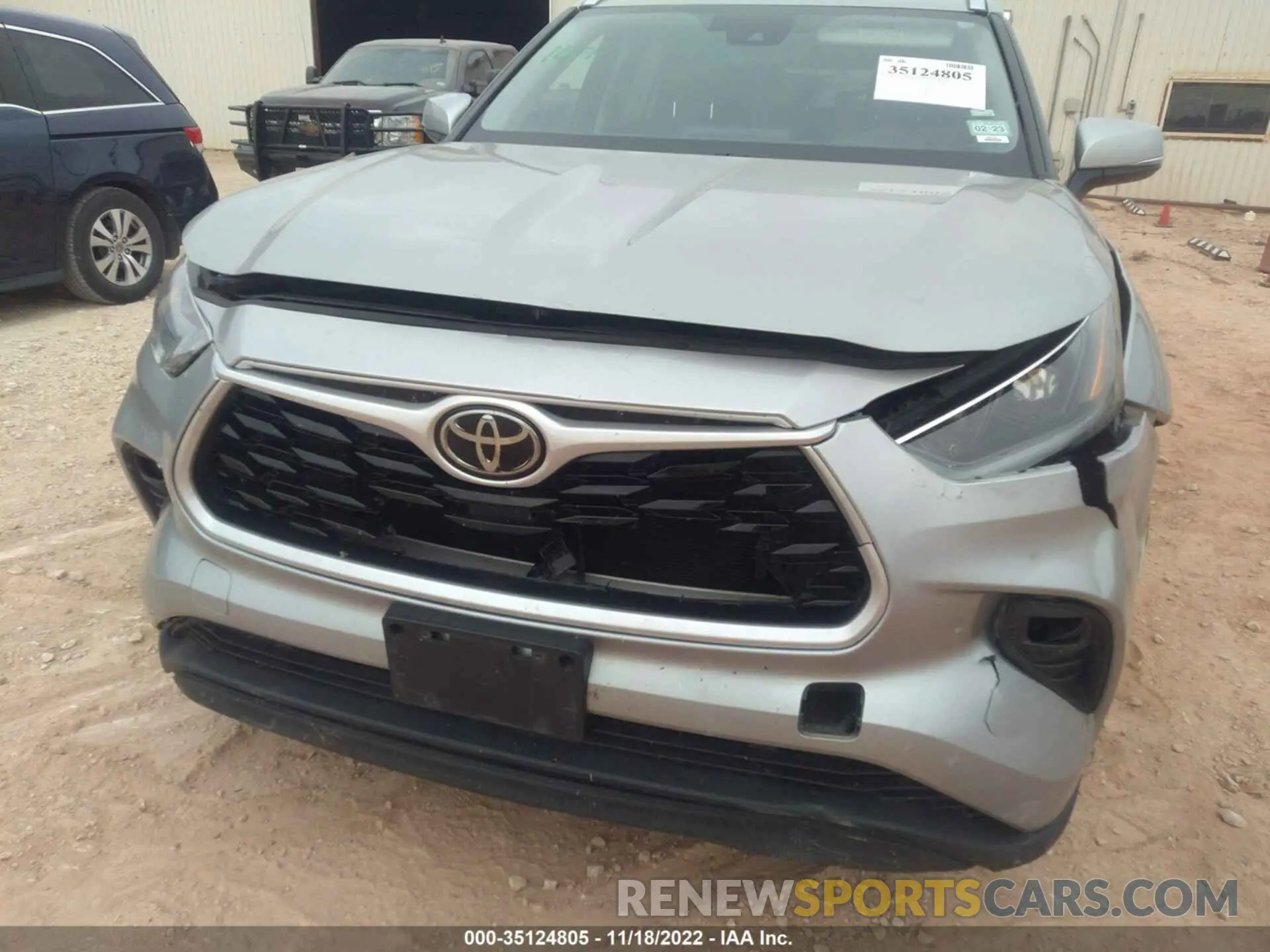 6 Photograph of a damaged car 5TDGZRAH5MS523353 TOYOTA HIGHLANDER 2021
