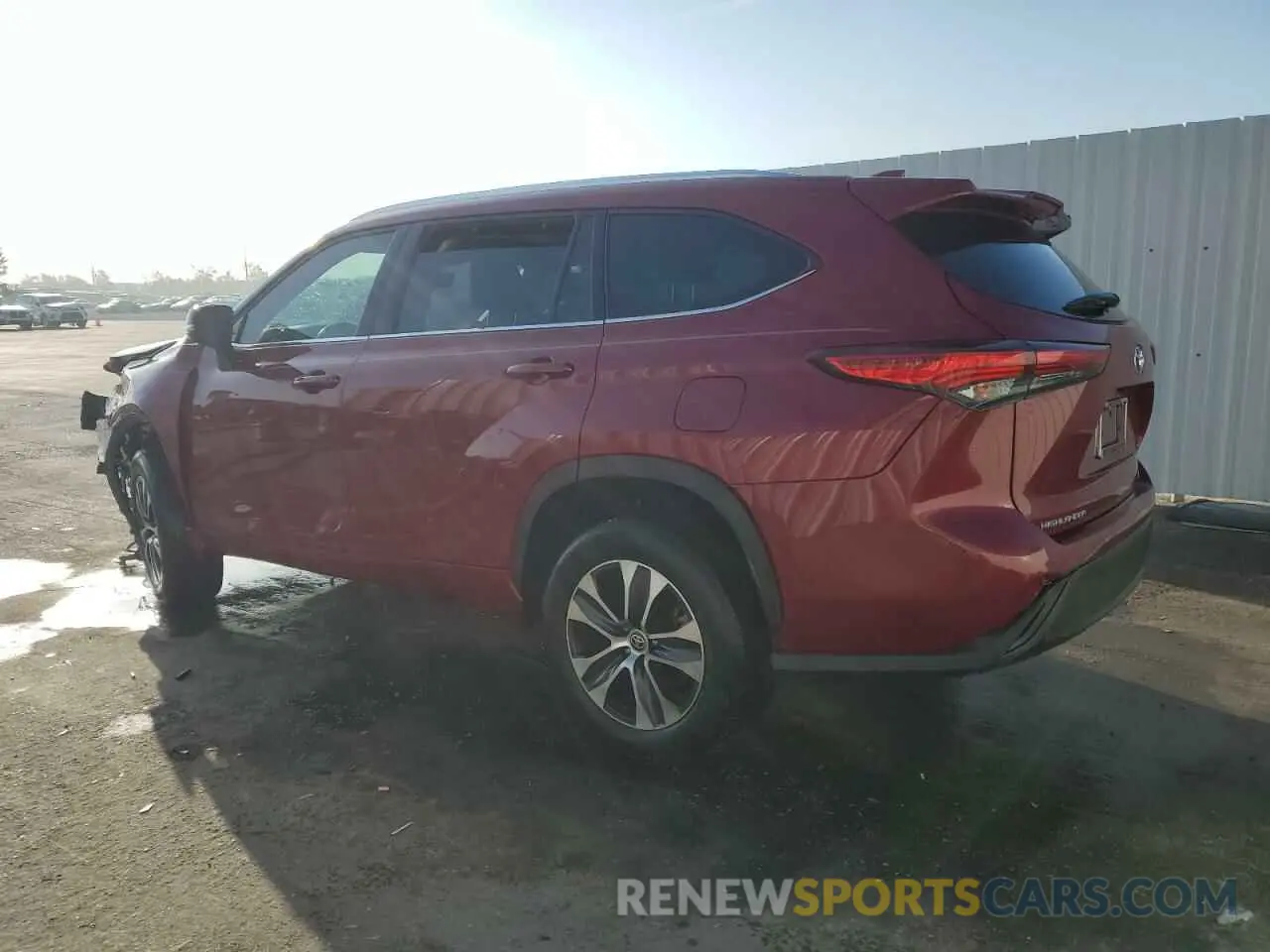 2 Photograph of a damaged car 5TDGZRAH5MS534272 TOYOTA HIGHLANDER 2021