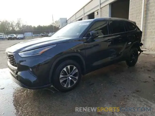 1 Photograph of a damaged car 5TDGZRAH6MS040664 TOYOTA HIGHLANDER 2021