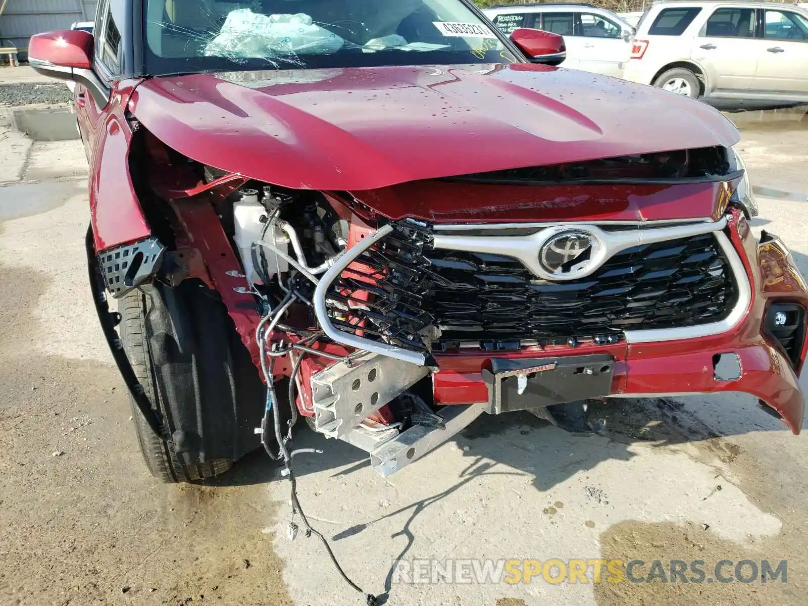 9 Photograph of a damaged car 5TDGZRAH6MS041023 TOYOTA HIGHLANDER 2021