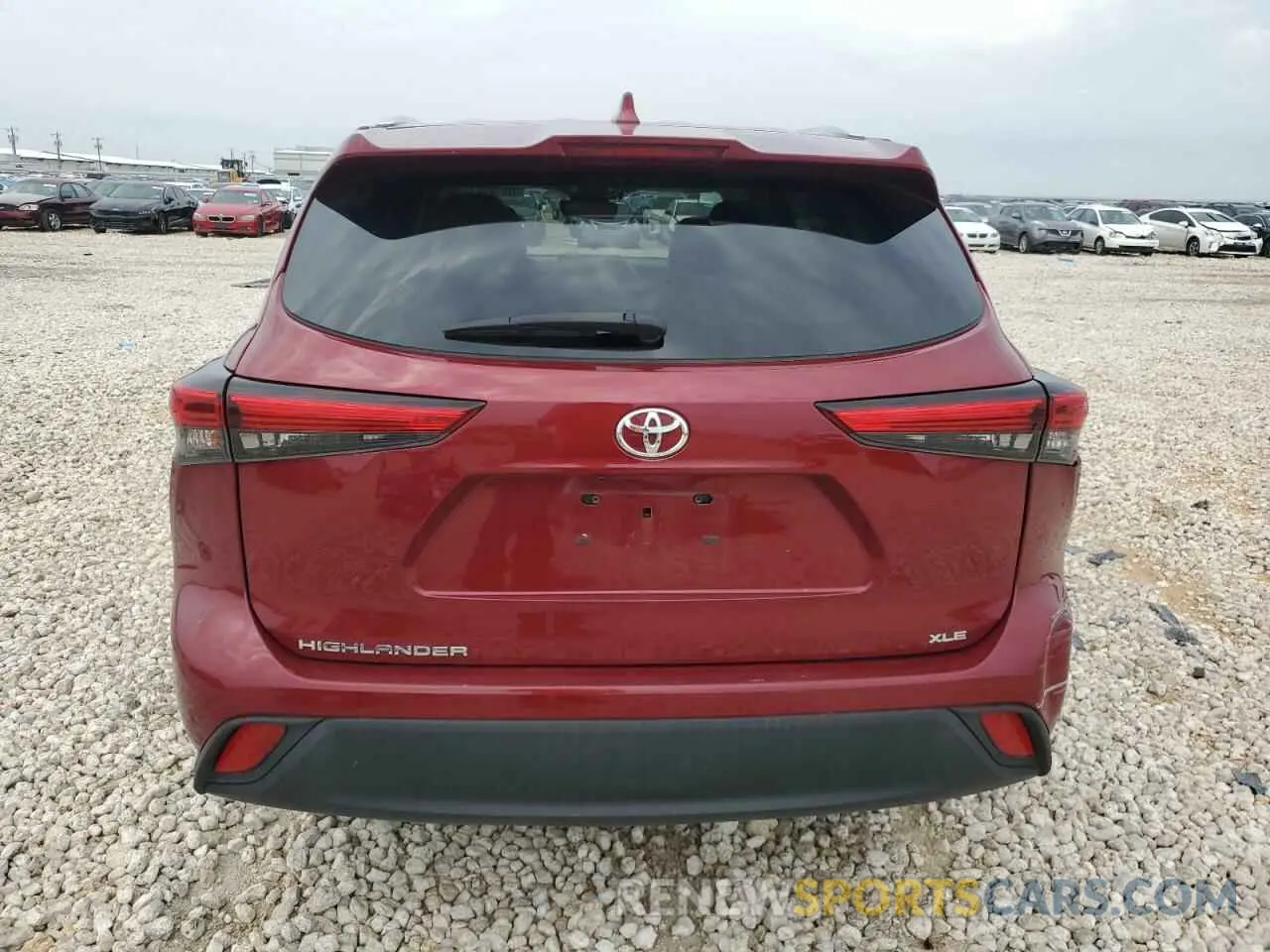 6 Photograph of a damaged car 5TDGZRAH6MS080937 TOYOTA HIGHLANDER 2021