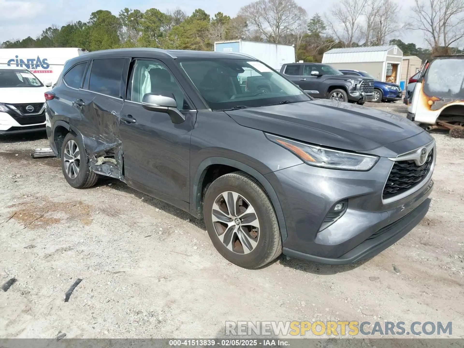1 Photograph of a damaged car 5TDGZRAH7MS516632 TOYOTA HIGHLANDER 2021