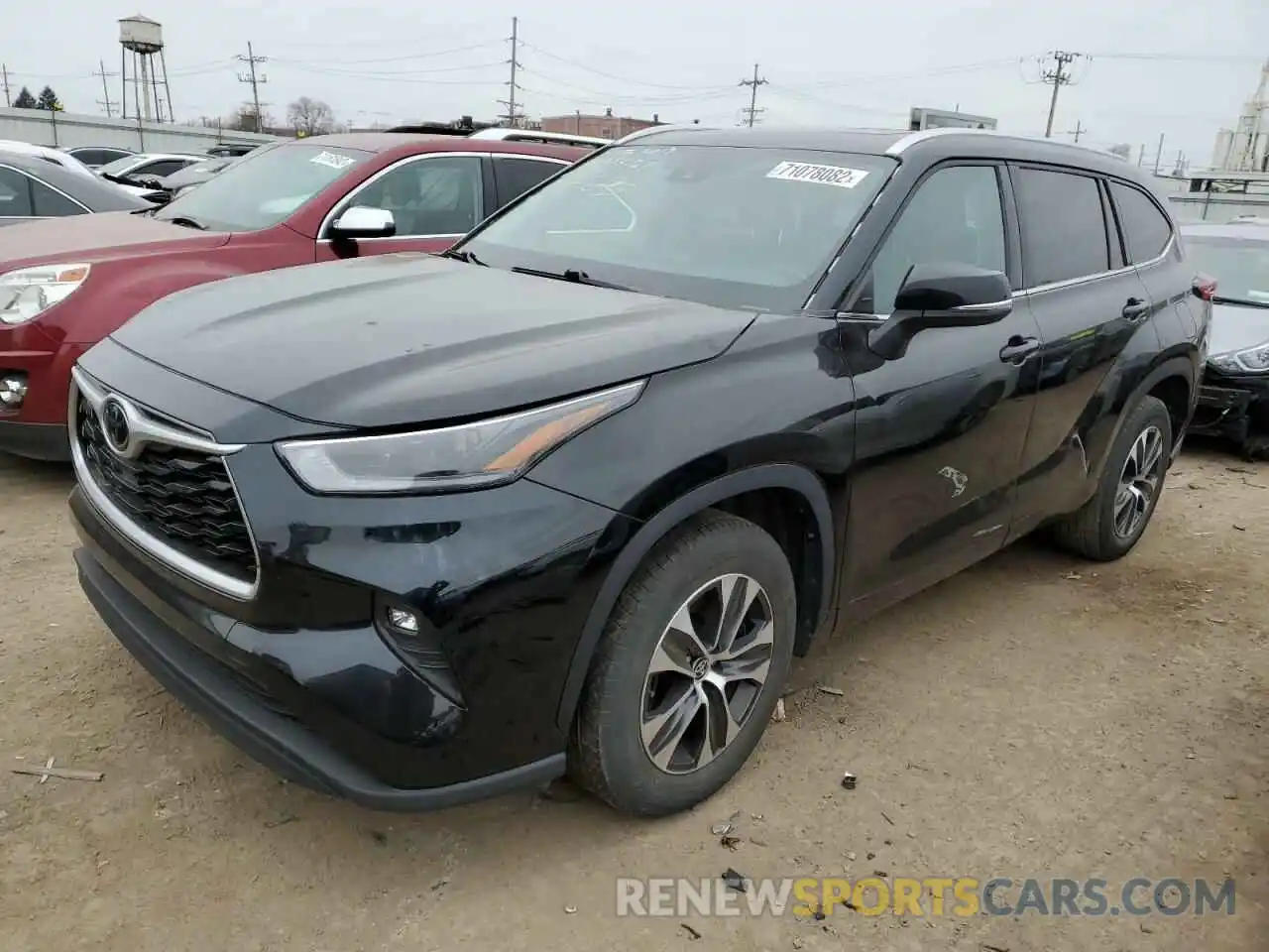 1 Photograph of a damaged car 5TDGZRAH9MS042019 TOYOTA HIGHLANDER 2021