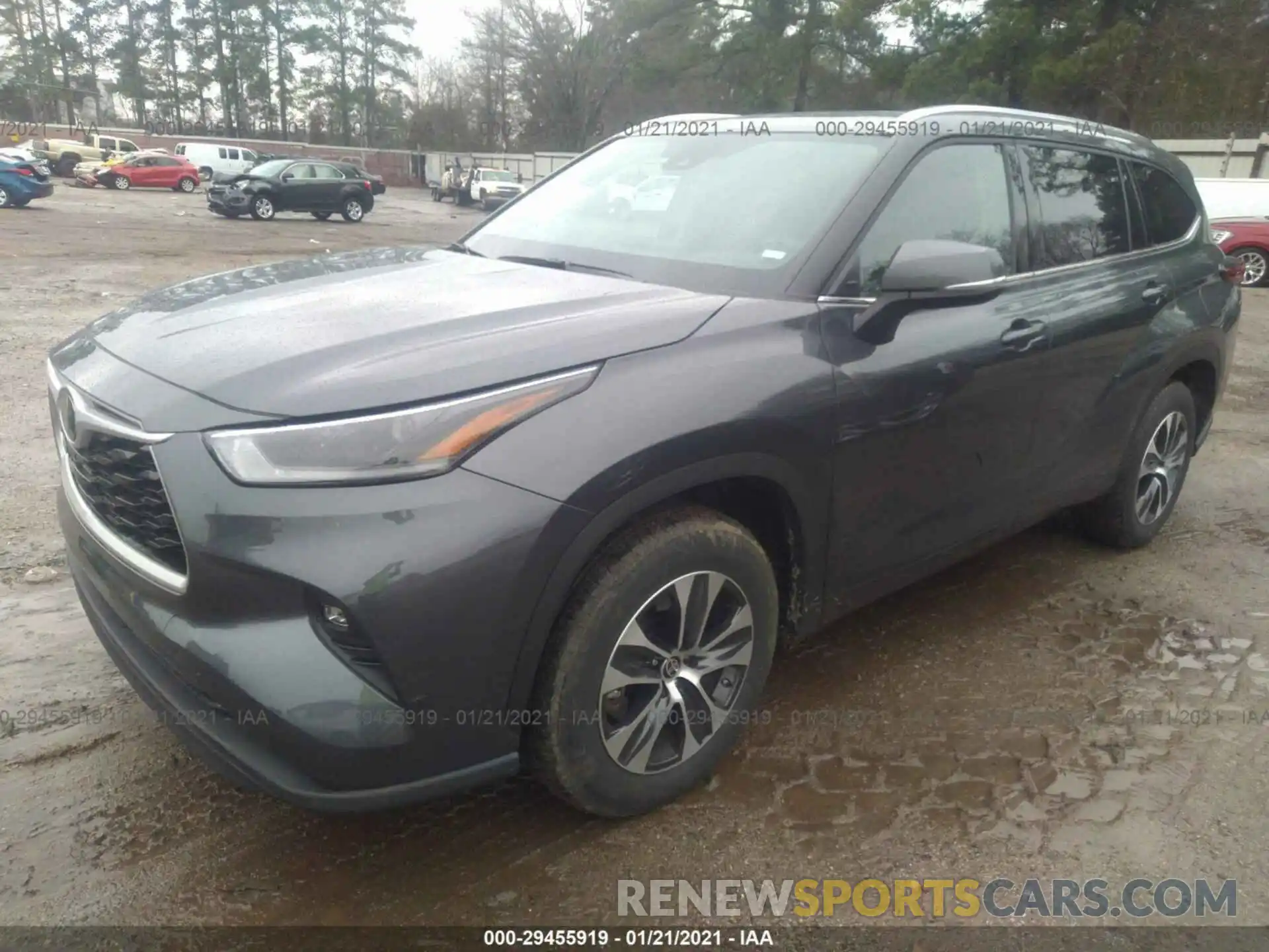 2 Photograph of a damaged car 5TDGZRAH9MS515935 TOYOTA HIGHLANDER 2021