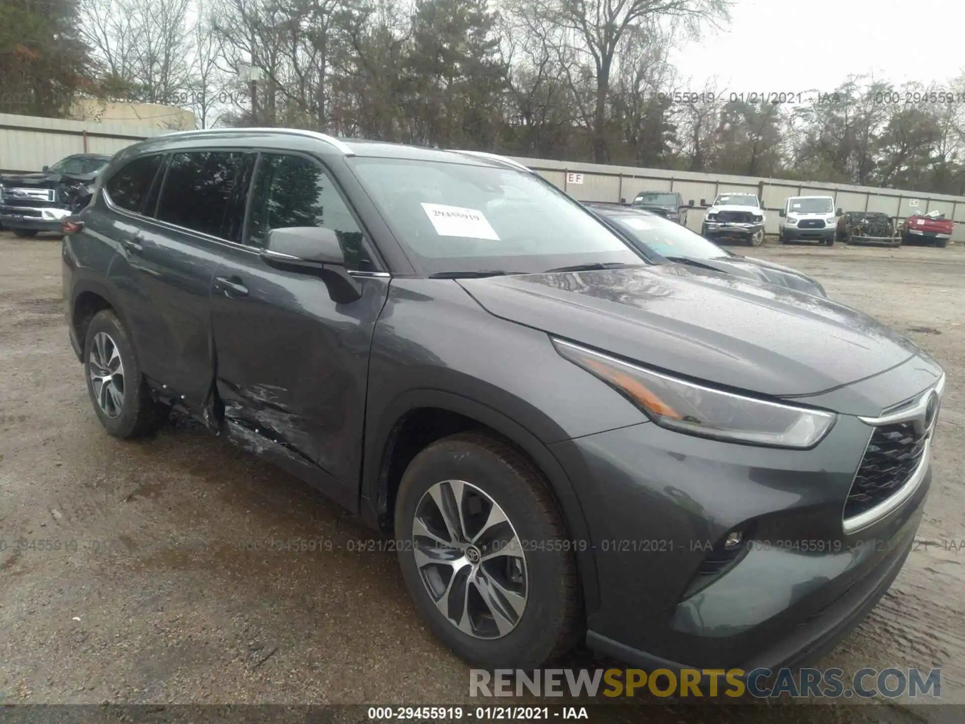 6 Photograph of a damaged car 5TDGZRAH9MS515935 TOYOTA HIGHLANDER 2021