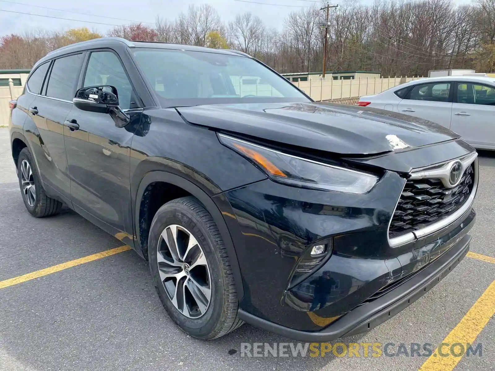 1 Photograph of a damaged car 5TDGZRAHXMS032552 TOYOTA HIGHLANDER 2021