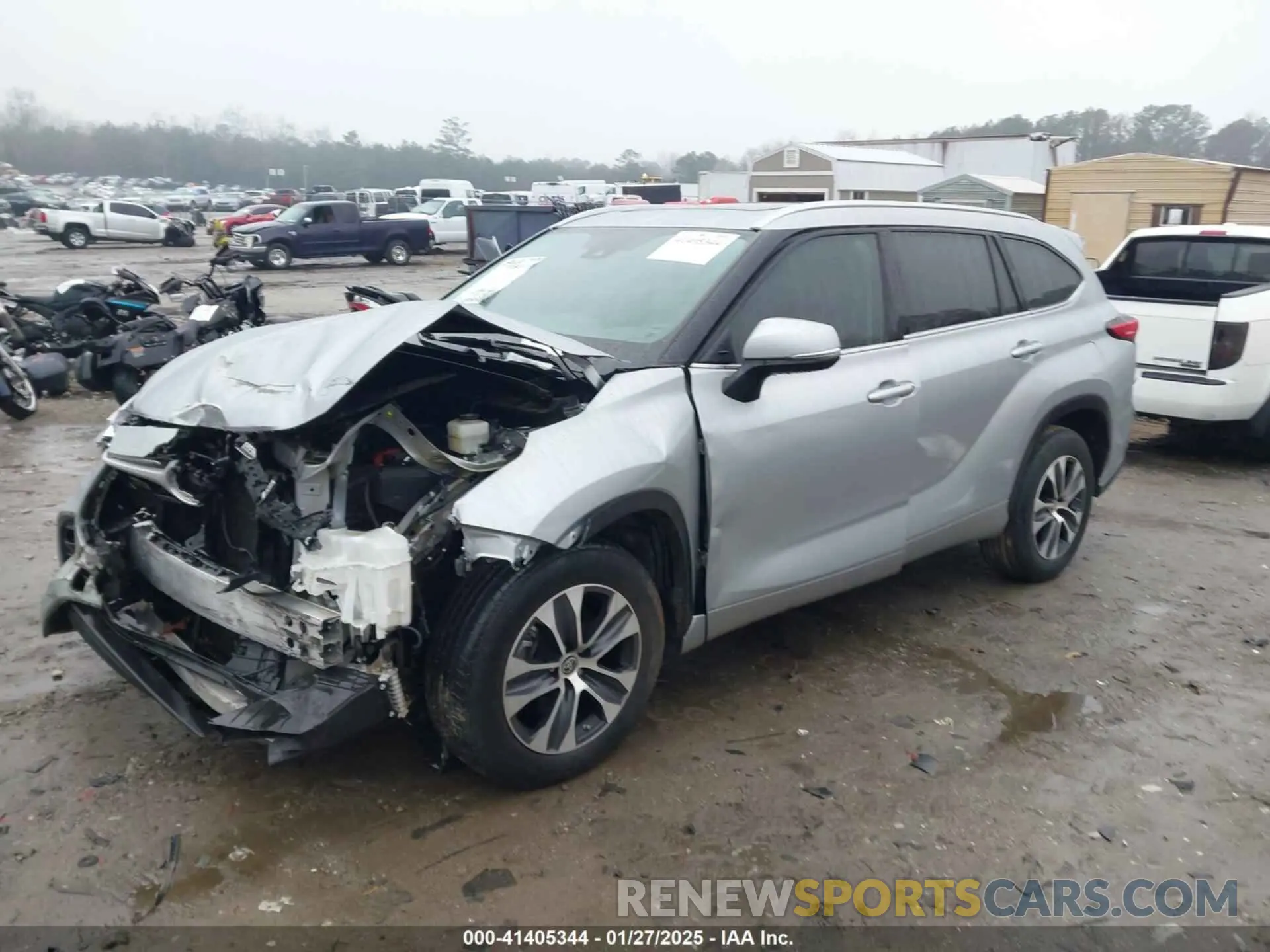 2 Photograph of a damaged car 5TDGZRAHXMS048881 TOYOTA HIGHLANDER 2021