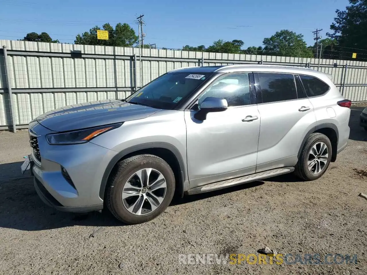 1 Photograph of a damaged car 5TDGZRAHXMS082996 TOYOTA HIGHLANDER 2021