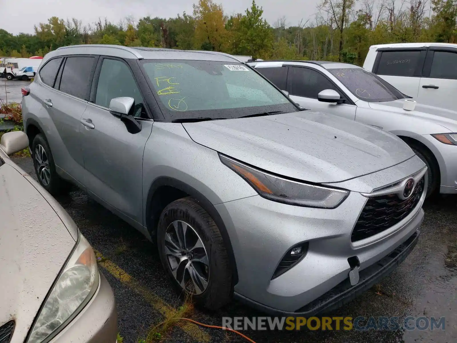 1 Photograph of a damaged car 5TDGZRAHXMS516284 TOYOTA HIGHLANDER 2021