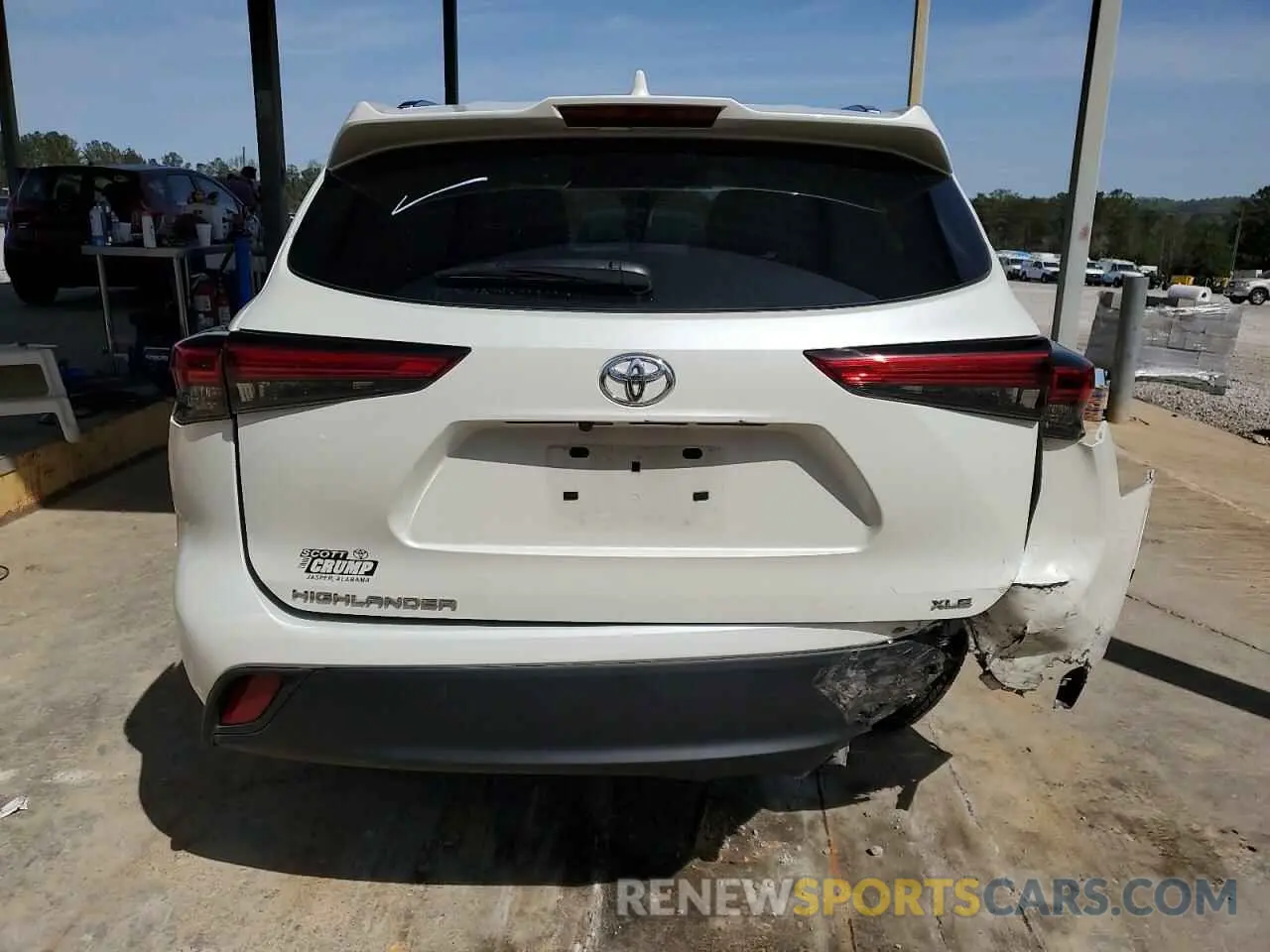 6 Photograph of a damaged car 5TDGZRAHXMS524787 TOYOTA HIGHLANDER 2021