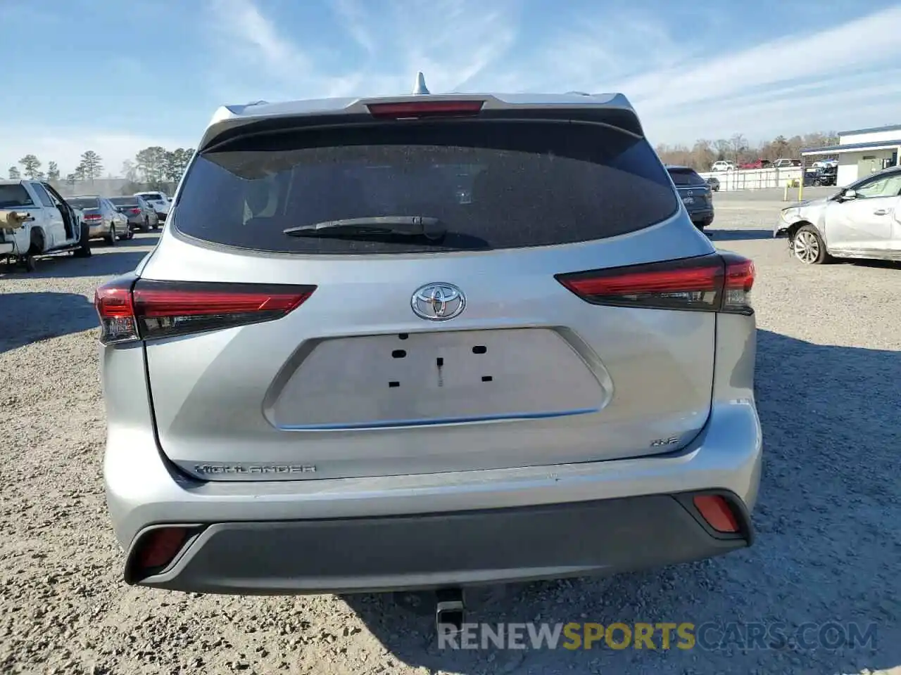 6 Photograph of a damaged car 5TDGZRAHXMS526121 TOYOTA HIGHLANDER 2021