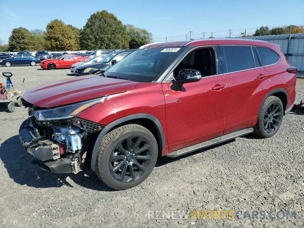 1 Photograph of a damaged car 5TDGZRAHXMS532114 TOYOTA HIGHLANDER 2021