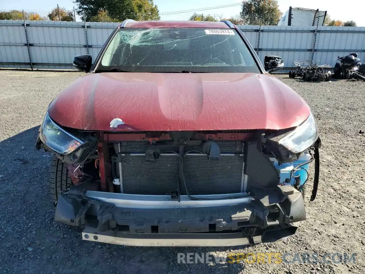5 Photograph of a damaged car 5TDGZRAHXMS532114 TOYOTA HIGHLANDER 2021