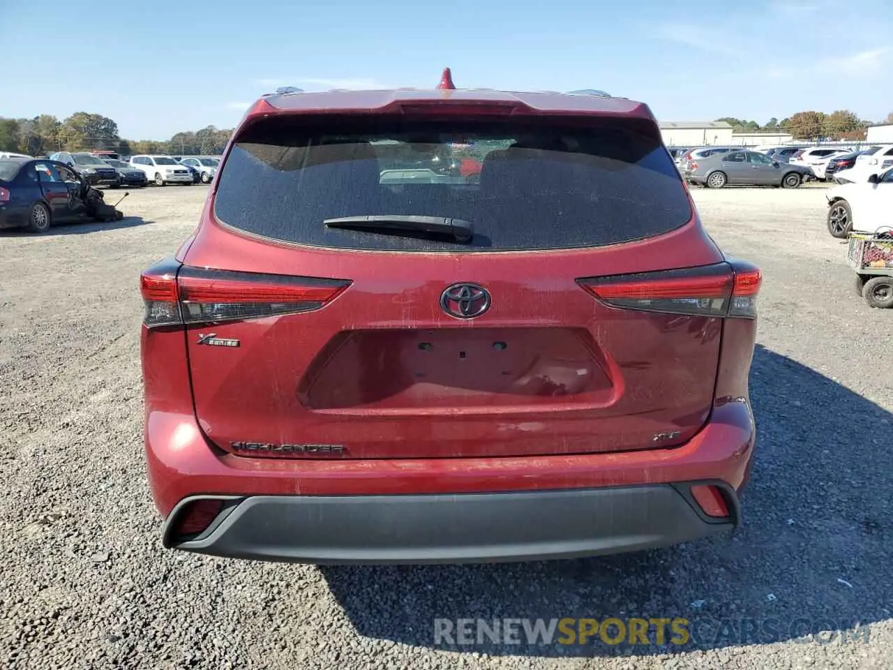 6 Photograph of a damaged car 5TDGZRAHXMS532114 TOYOTA HIGHLANDER 2021